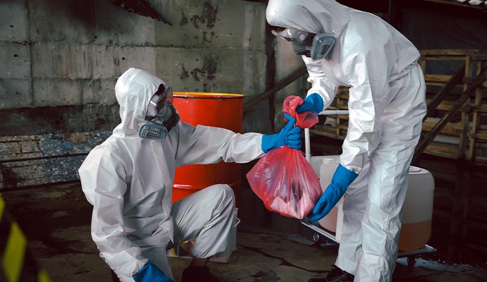 Biohazard waste disposal