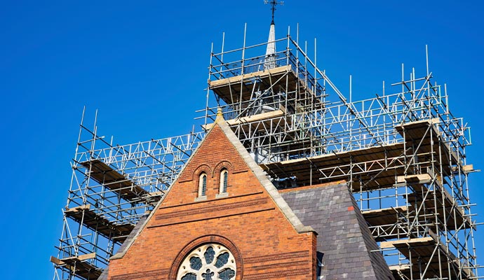 Construction of a church