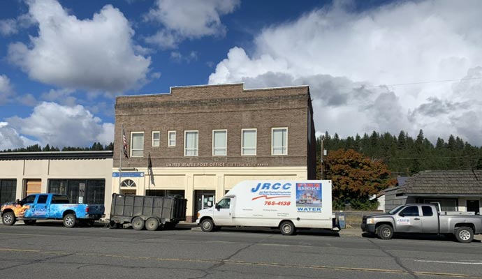 Just Right Cleaning and Construction van