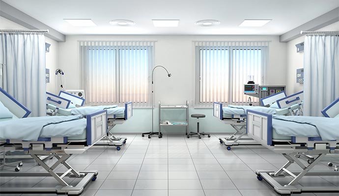 Modern hospital interior