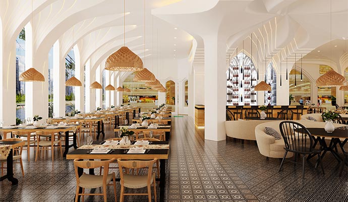 Modern luxury restaurant