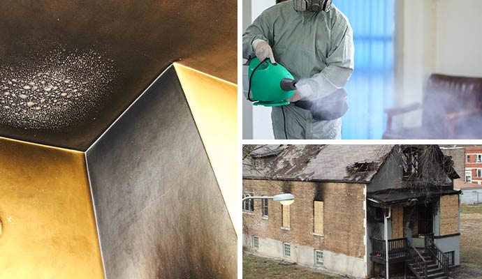 Fire damage restoration and smoke odor removal