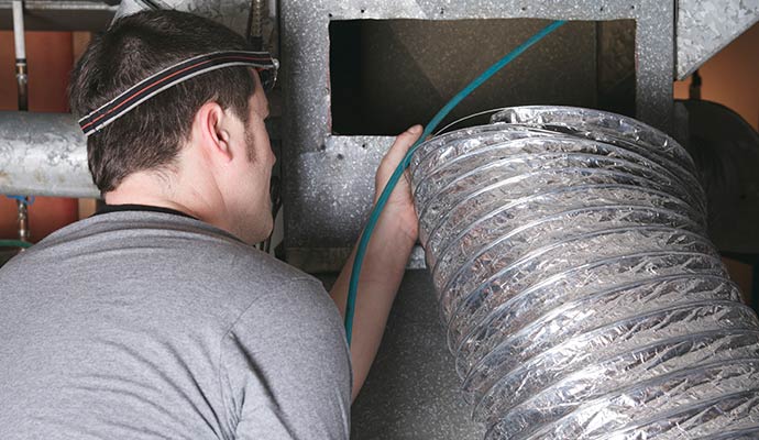 Professional air duct cleaning service