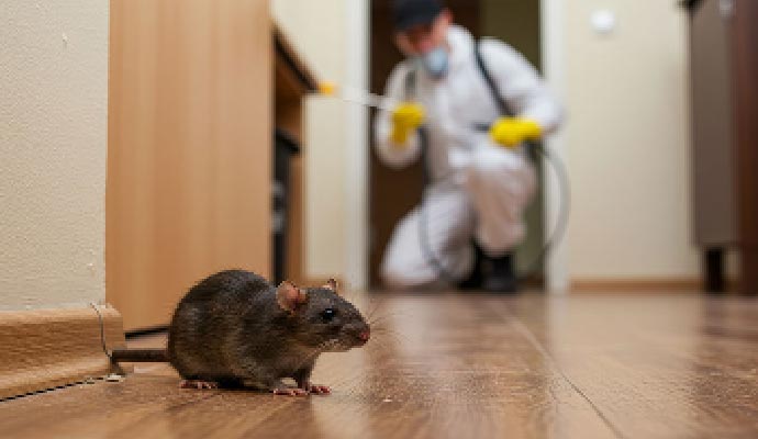 Pest management spraying for rats