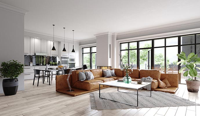 Remodelled house interior