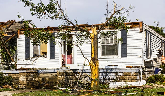 Tornado damage property