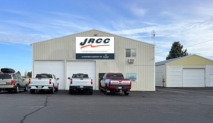 Just Right Cleaning and Construction industrial facility exterior and  service vehicles
