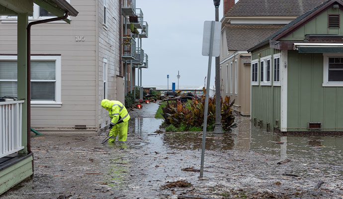 Professional storm and flood damage restoration service