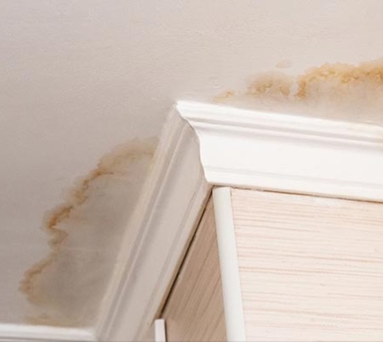 Water damaged ceiling